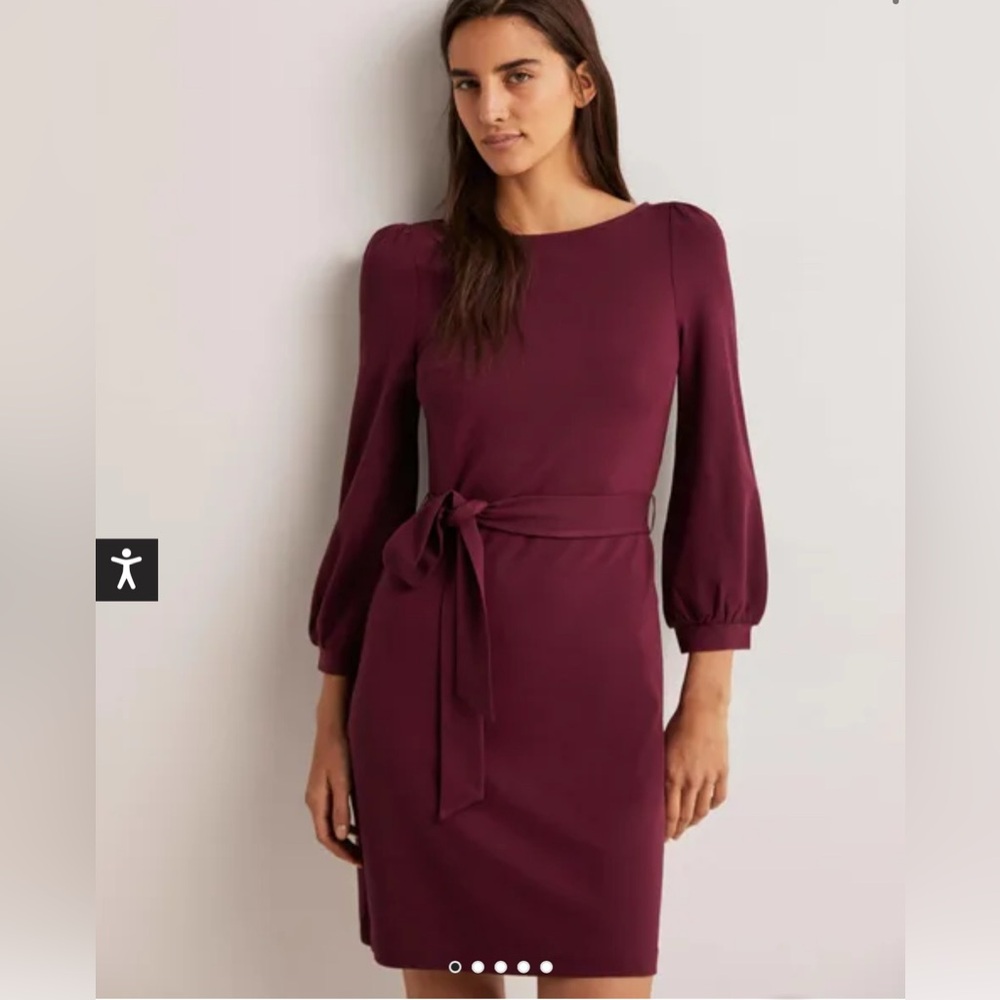 NWT Boden Tie Detail Jersey Shift Dress 6